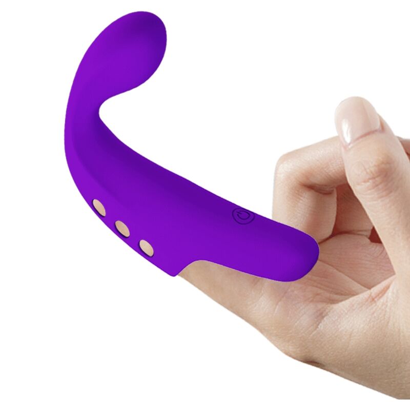 Vibrador para dedo recargable Gorgon púrpura