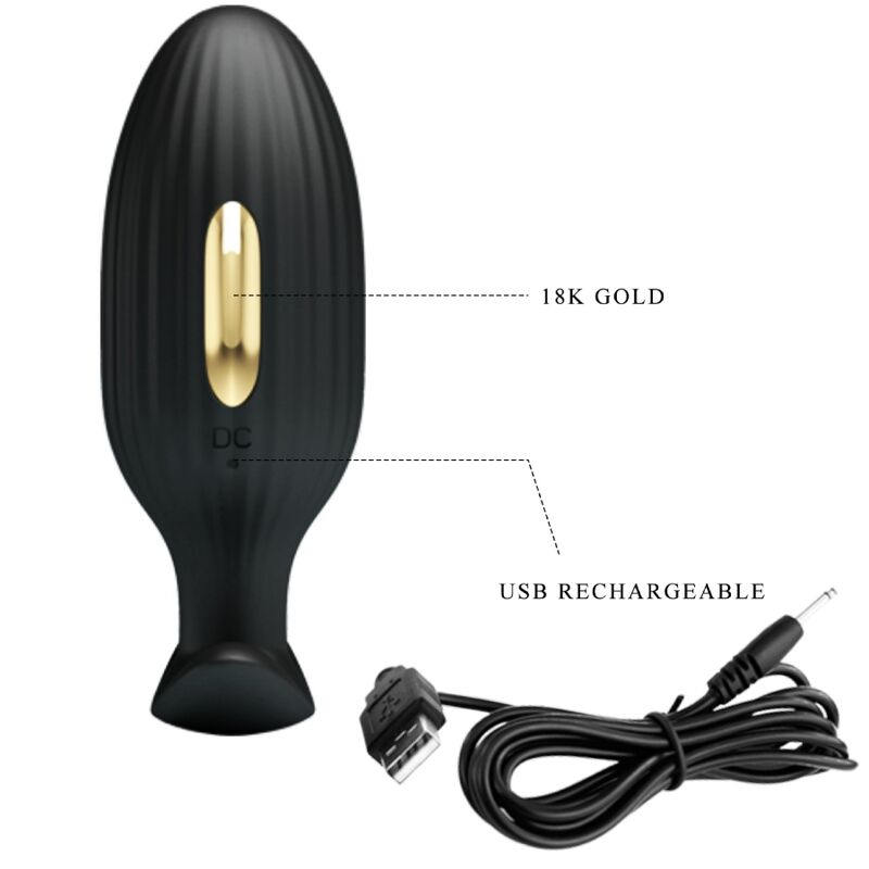 Jefferson App Controlled Anal Plug - Black