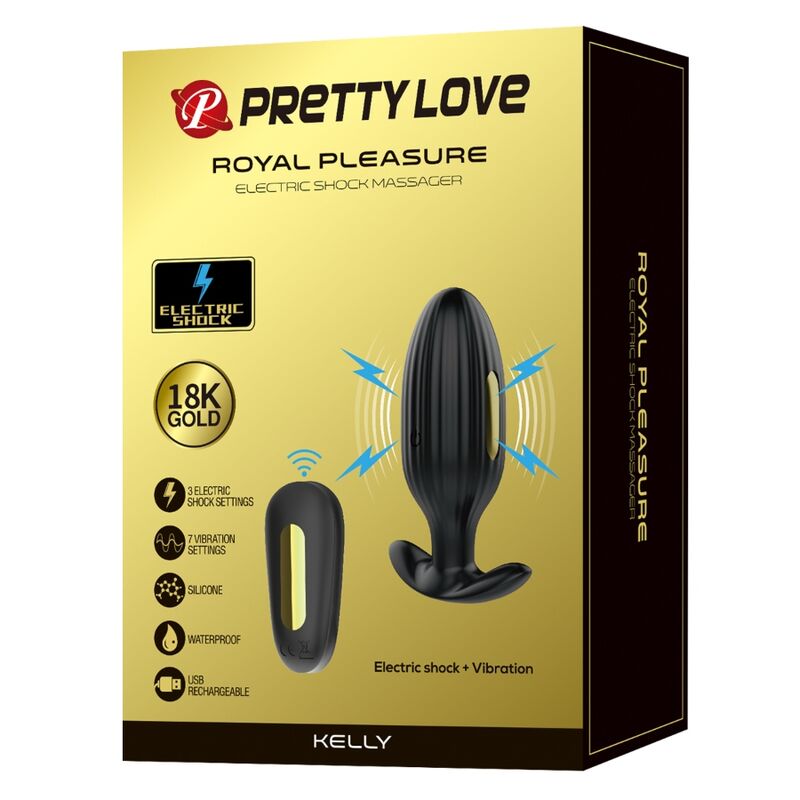 Kelly Rechargeable Anal Vibrator - Black