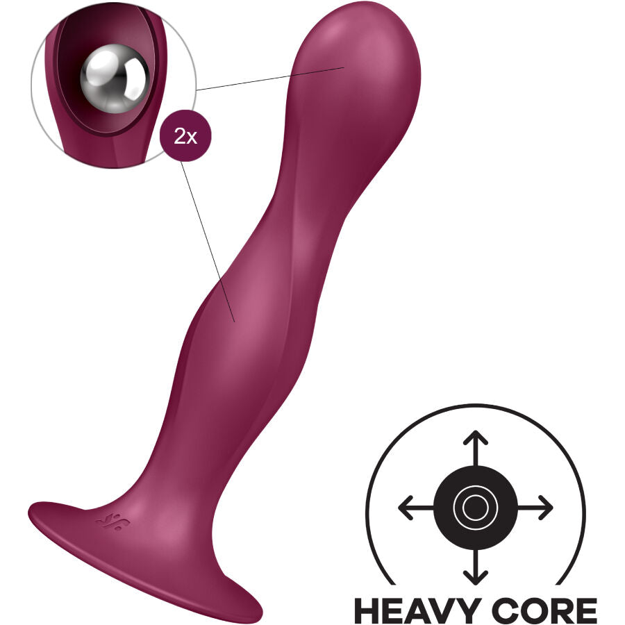 Dildo de Silicona Double Ball-R Garnet