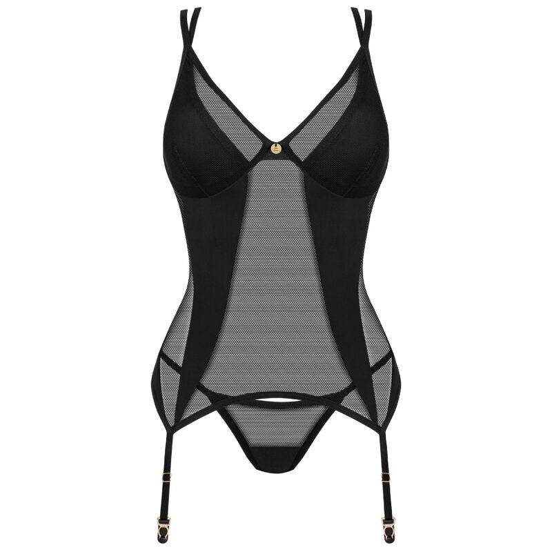 Nesari Elegant Corset & Thong Set XL/XXL