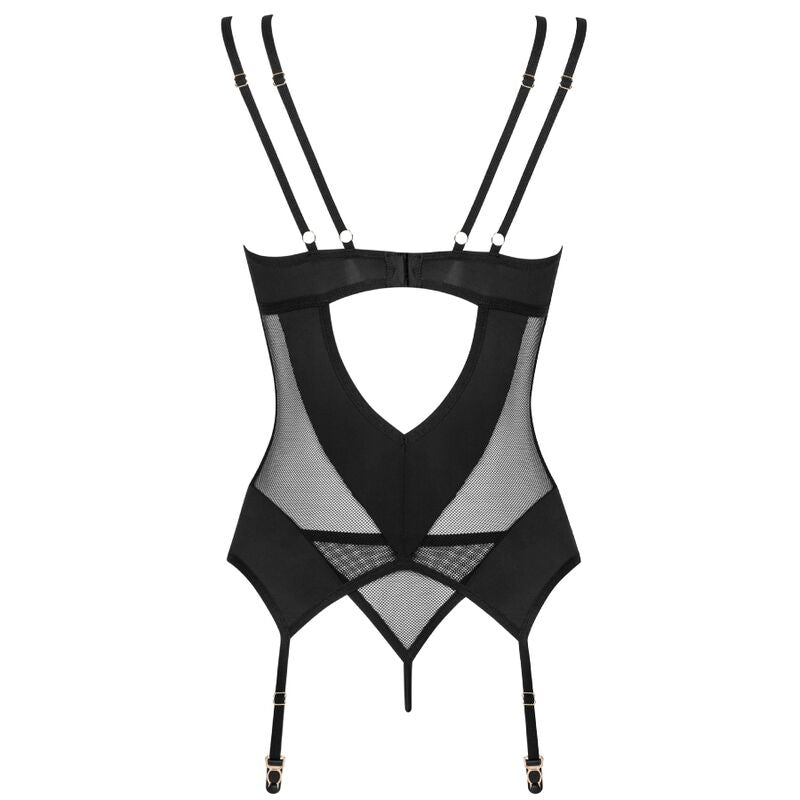 Nesari Elegant Corset & Thong Set XL/XXL