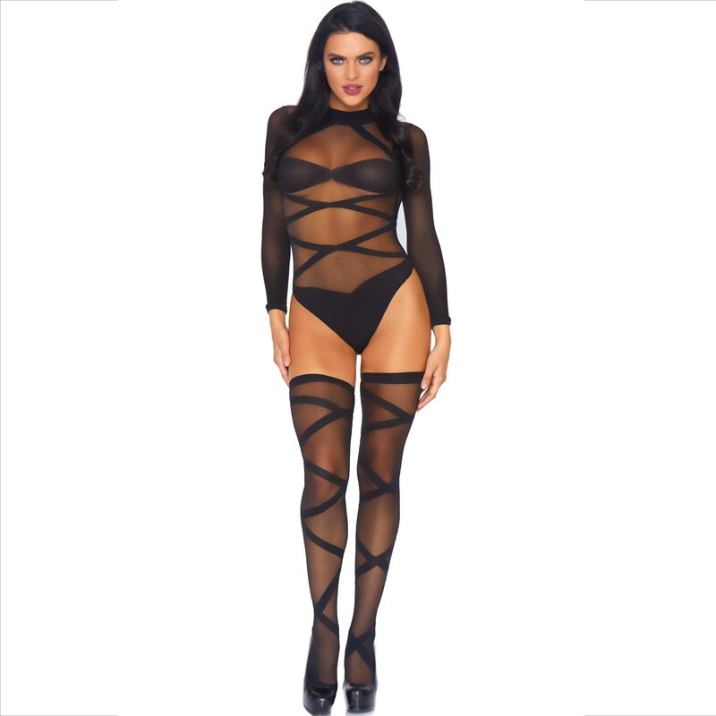 Sensual 2-Piece Lingerie Body and Thigh Set
