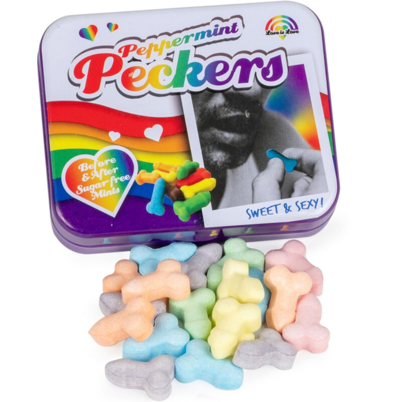 Peckers Mint Rainbow Candy Treats