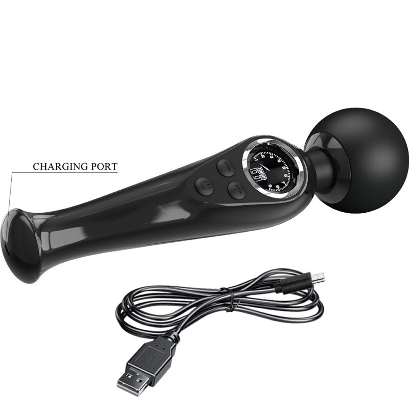 Skyler Vibrating Massage Wand - Black