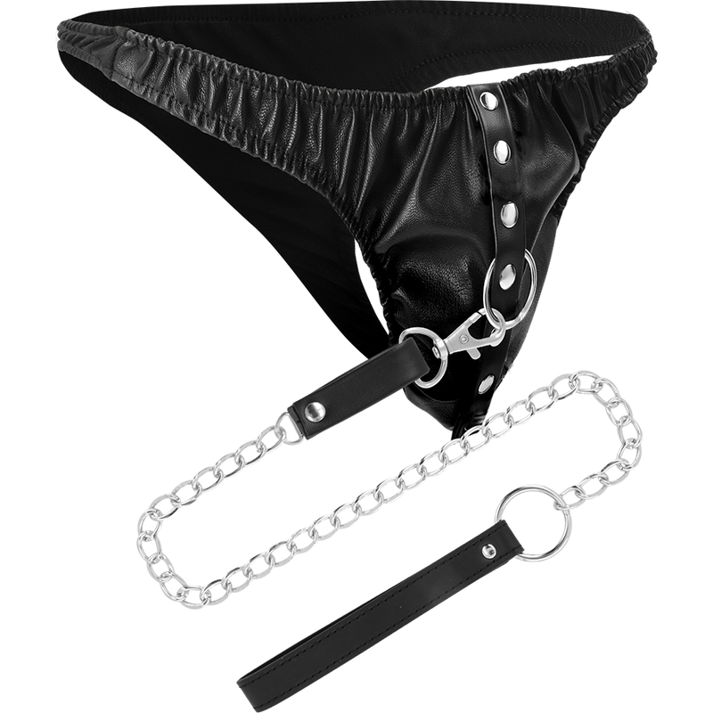 Seductive Metal Chain Bondage Thong