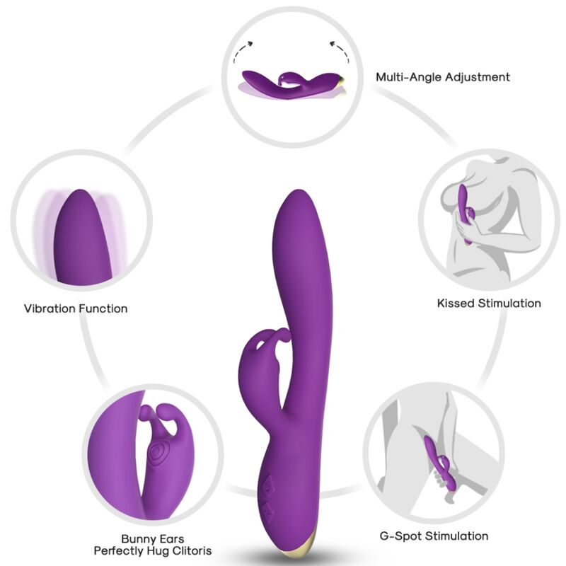 Vibrador Rabbit Púrpura Bonnie