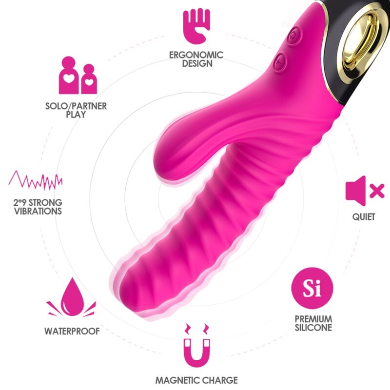 Vibrador de Silicone Eternity - Fúcsia