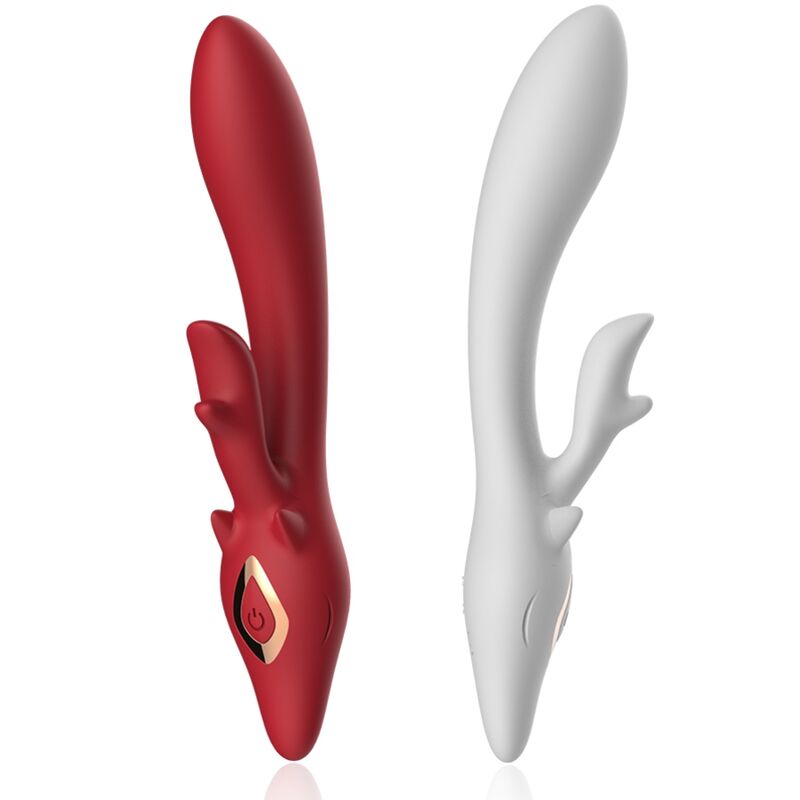 Elk Curved Rabbit Vibrator (Red)