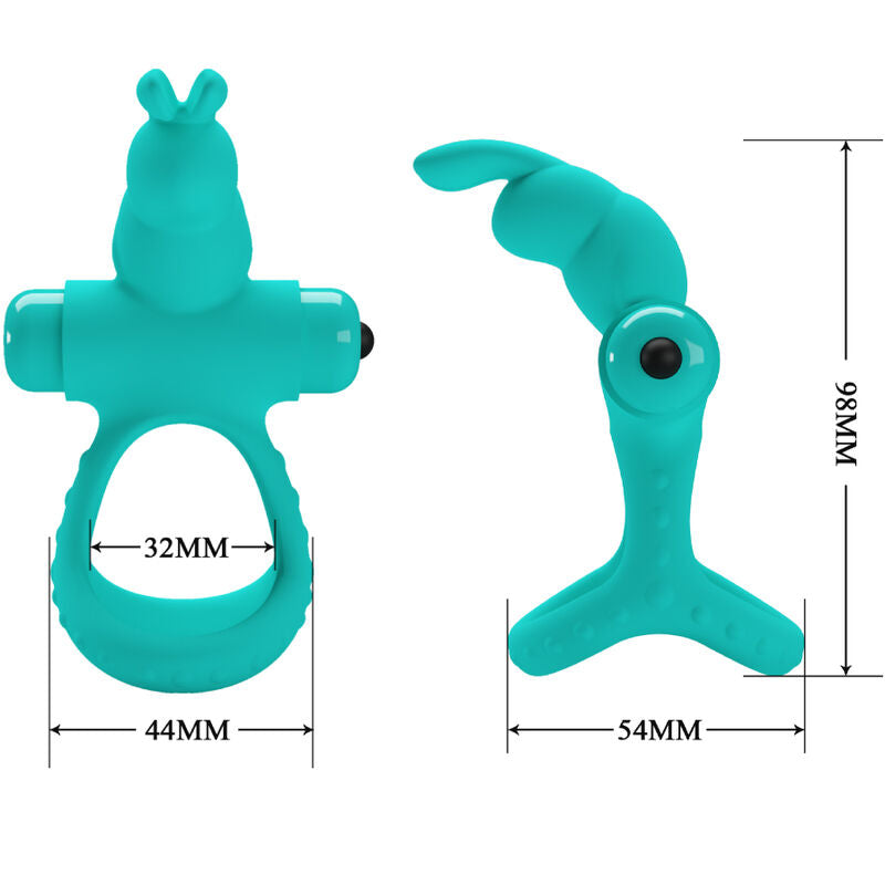 Figgy Green Rabbit Vibrator Ring