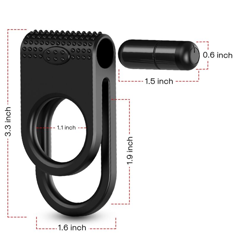 Twins Double Vibrating Ring for Couples