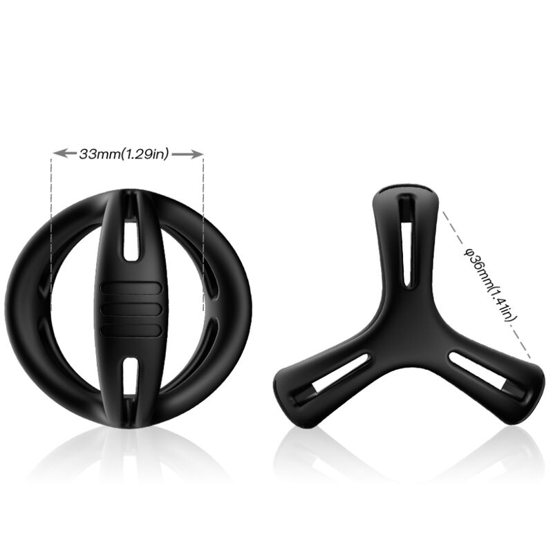 Black X-Ring Multi-Position Sex Toy