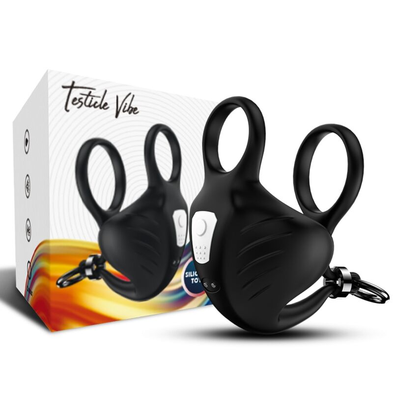 Manta Remote Control Scrotum Vibrator Ring