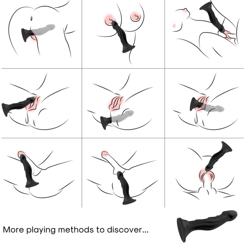 Remote Control Vibrating Dildo & Anal Plug