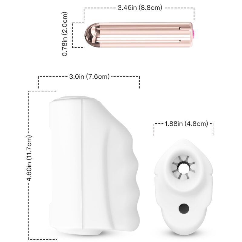 Master Masturbator & Vibrator - White