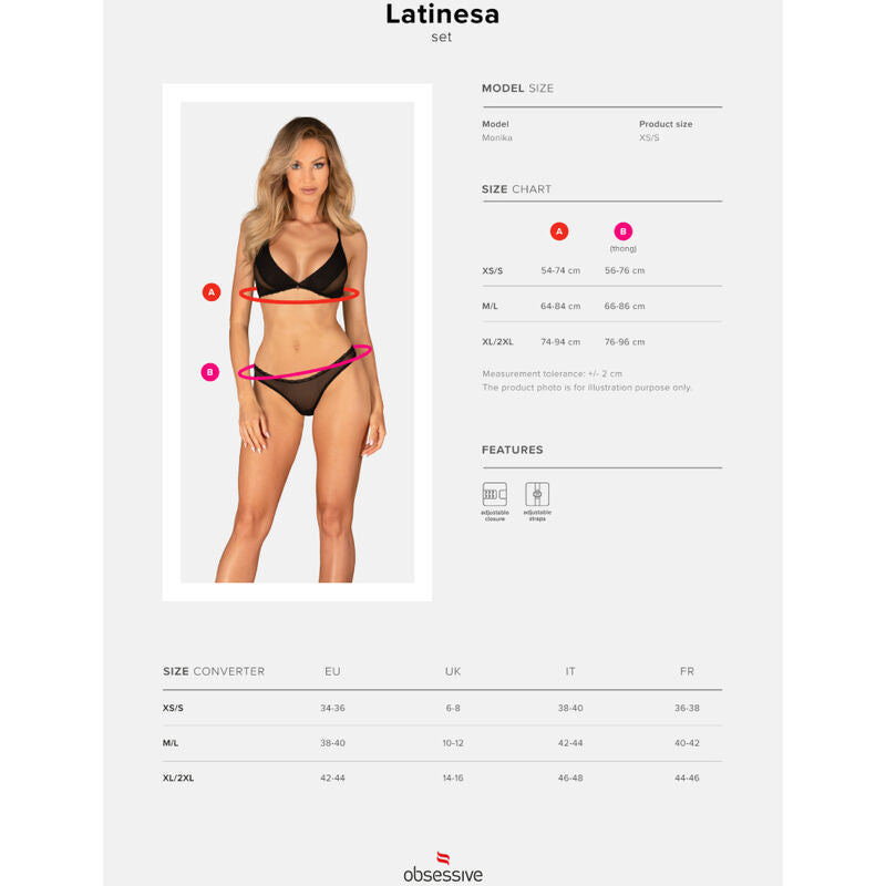 Latinesa Two-Piece Lingerie Set XL/XXL