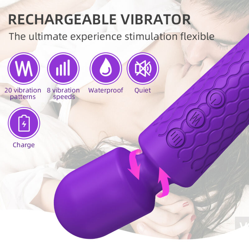 Violet Dual-Action Vibrating Massager