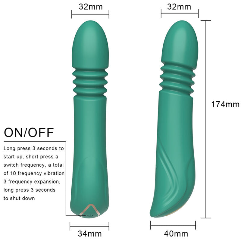 Green G-Spot Thrusting Vibrator
