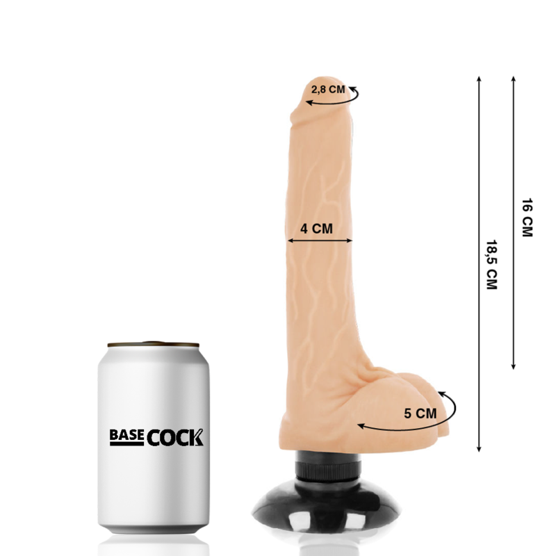 Realistic Dual-Function Vibrator 18.5cm