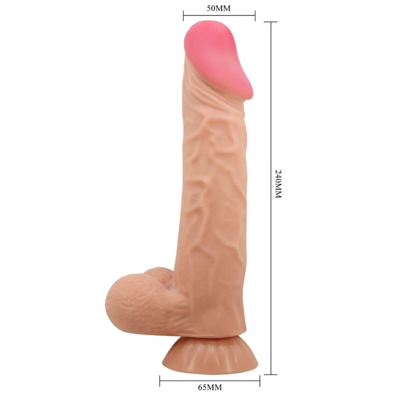 Realistic Sliding Skin Dildo with Suction Cup
