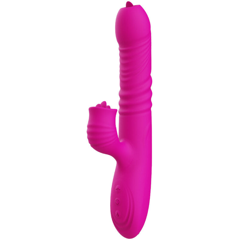 Fanny Double Tongue Vibrator - Fuchsia Heat