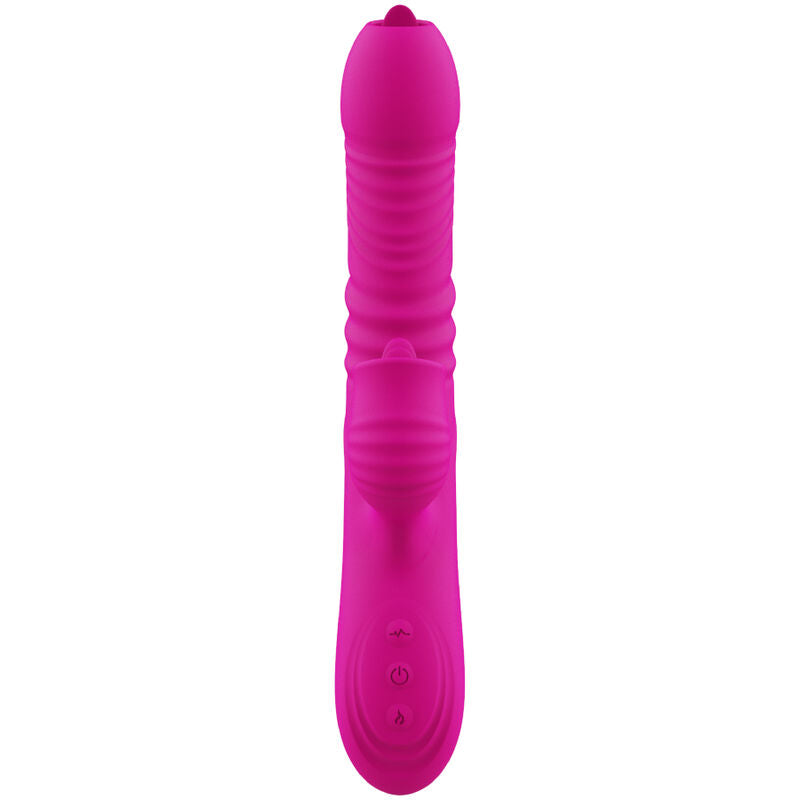 Fanny Double Tongue Vibrator - Fuchsia Heat