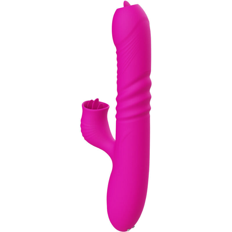 Fanny Double Tongue Vibrator - Fuchsia Heat
