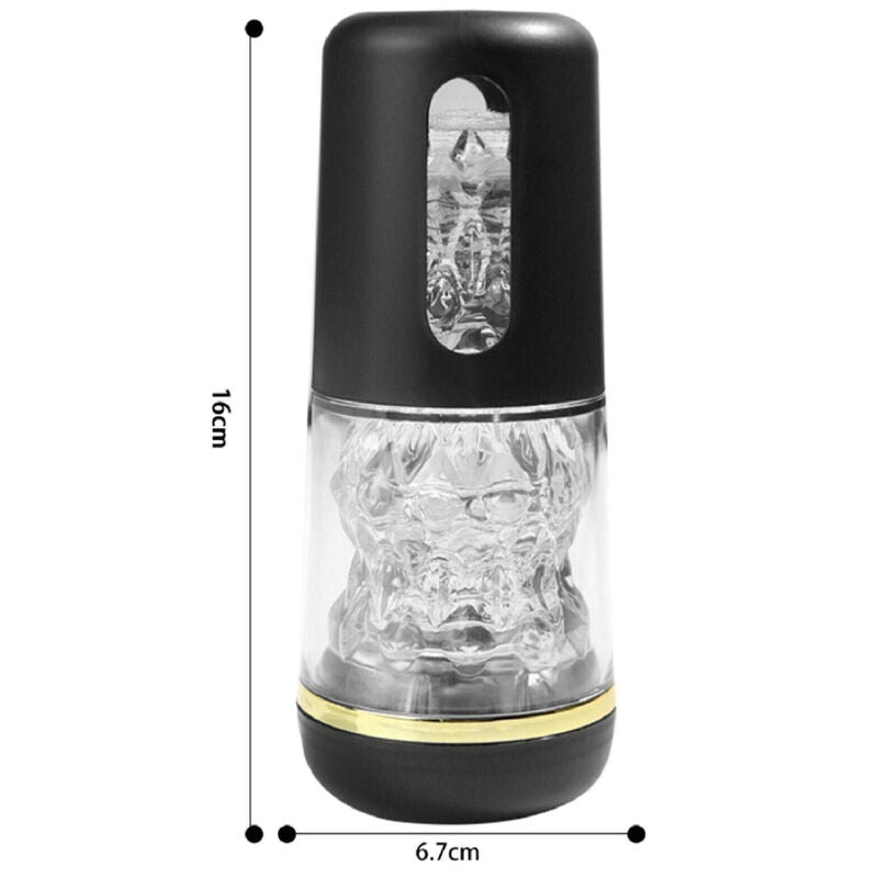 Sleek Black Portable Masturbator
