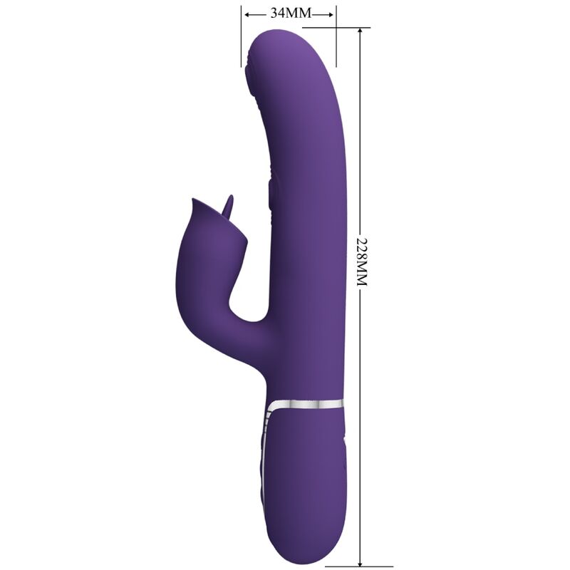 Purple Rabbit Vibrator with Licking Function