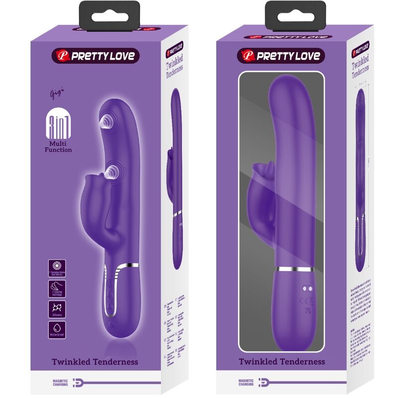 Purple Rabbit Vibrator with Licking Function