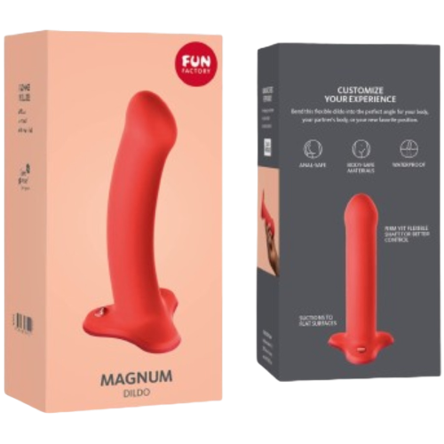 Flashy Coral Magnum Dildo