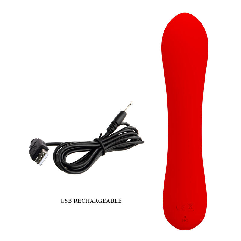 Prescott Rechargeable Red Vibrator