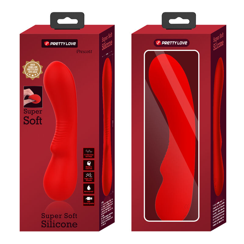 Prescott Rechargeable Red Vibrator