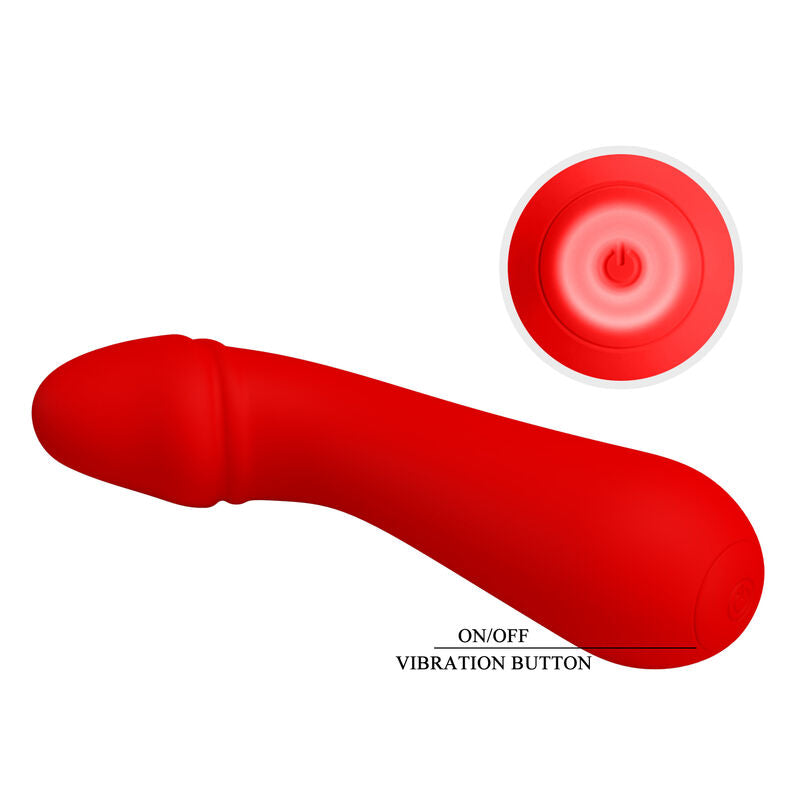 Cetus Rechargeable Red Vibrator