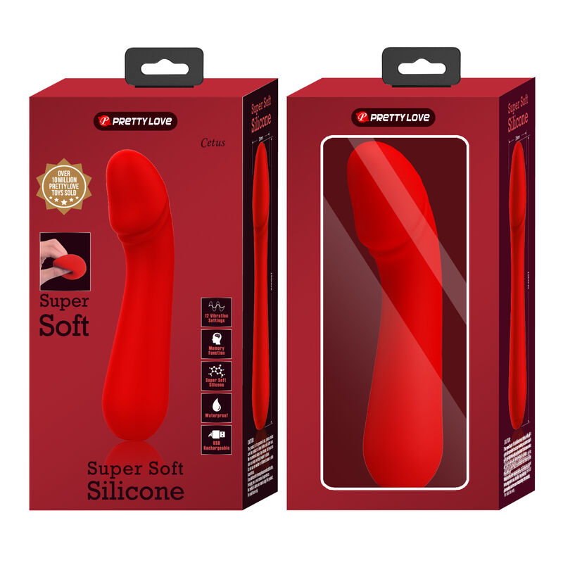 Cetus Rechargeable Red Vibrator