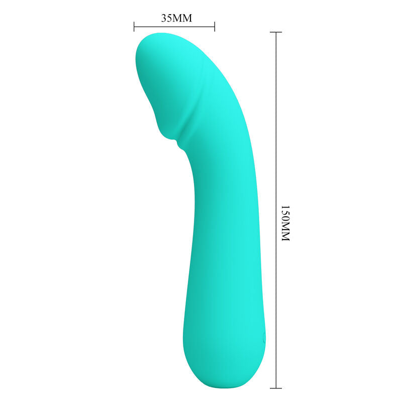 Cetus Rechargeable Vibrator - Aqua Green