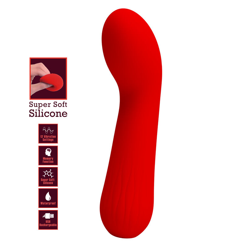 Vibrador Recargable Faun - Rojo