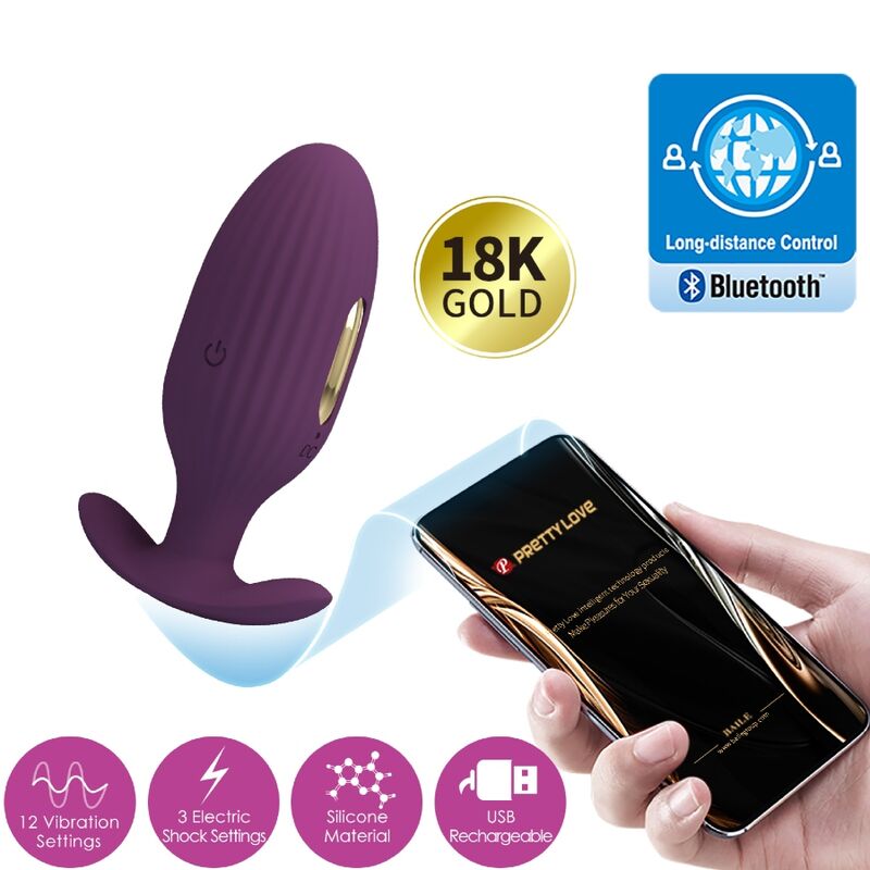 Jefferson App-Controlled Purple Anal Plug