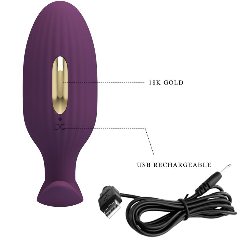Jefferson App-Controlled Purple Anal Plug