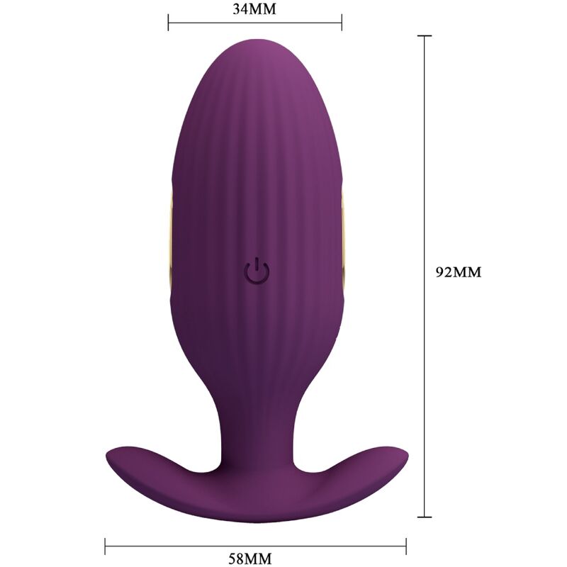 Jefferson App-Controlled Purple Anal Plug