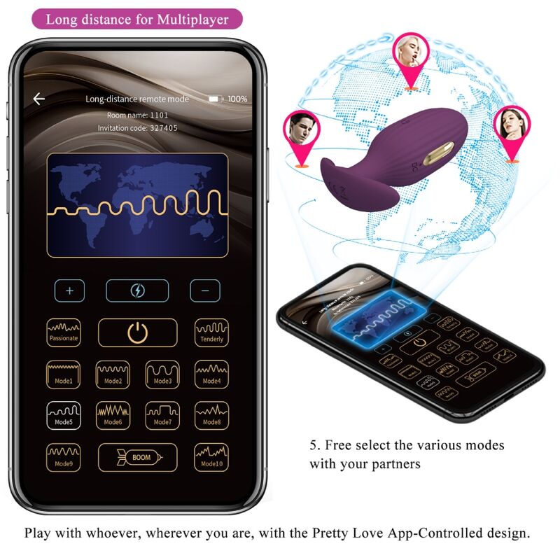 Jefferson App-Controlled Purple Anal Plug
