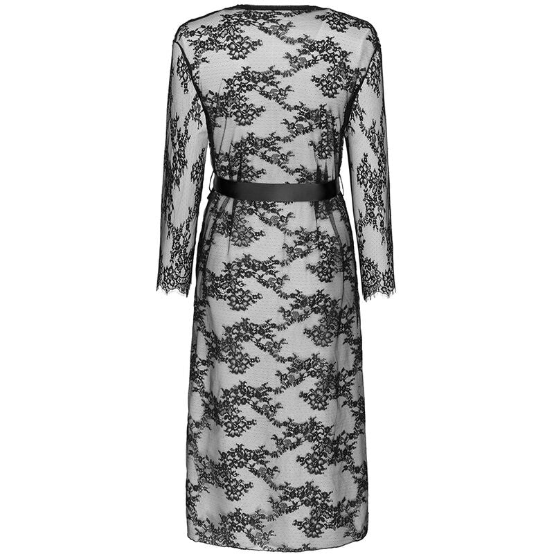 Mostina LC 90641 Black Lace Gown