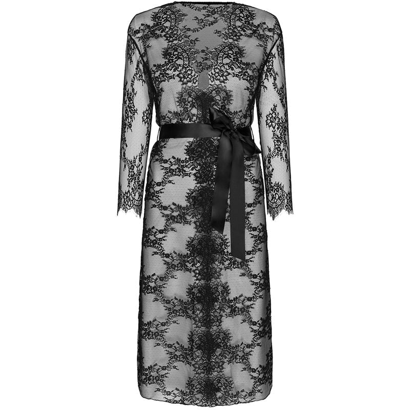 Mostina LC 90641 Black Sheer Gown L/XL