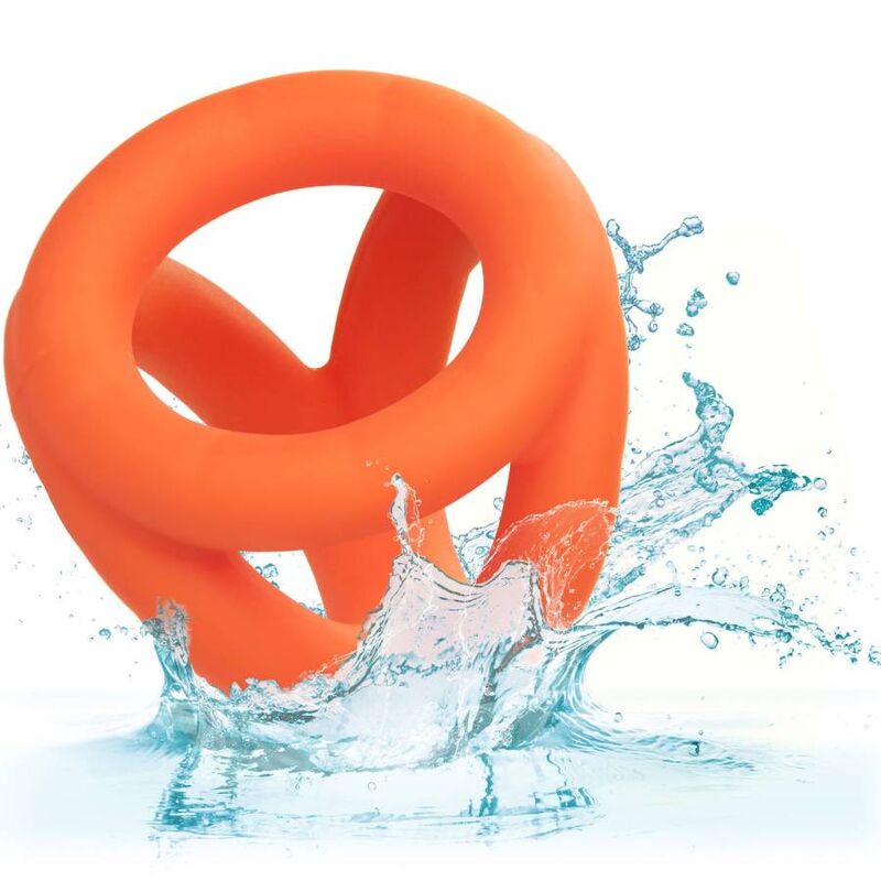 Alpha Tri-Ring Orange Cock Ring
