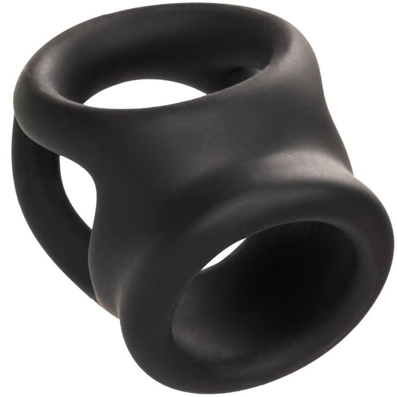 Anillo de Erección Dual Alpha con Jaula - Negro