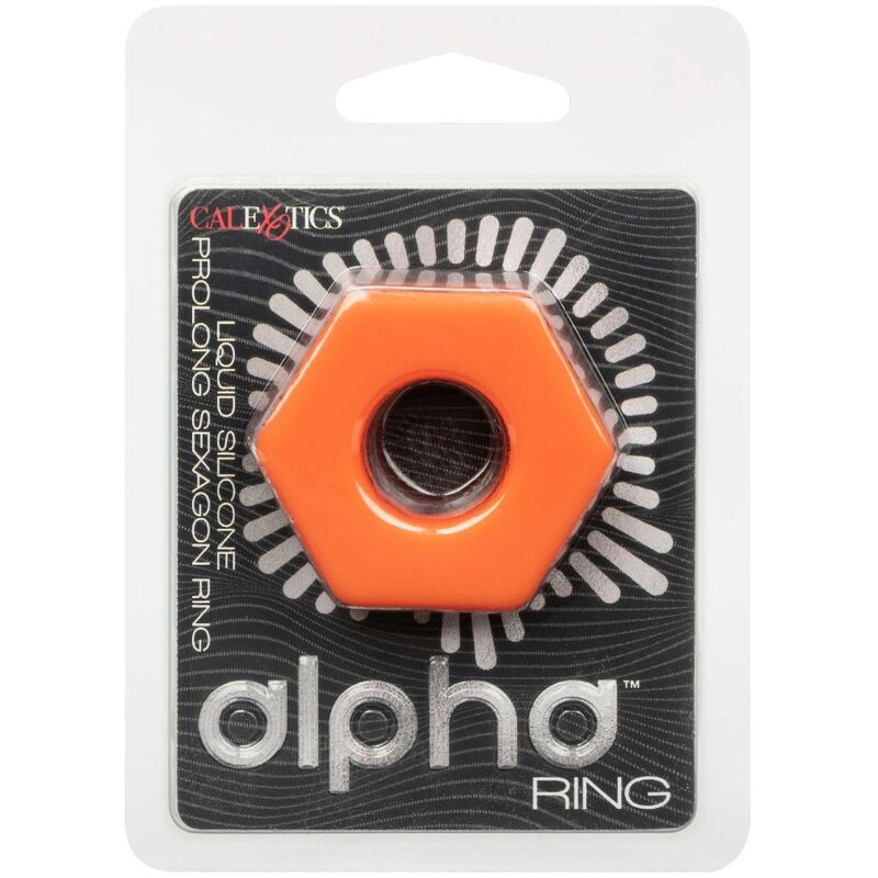 Alpha Prolong Orange Sexagon Cock Ring