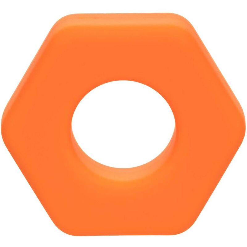 Alpha Prolong Orange Sexagon Cock Ring