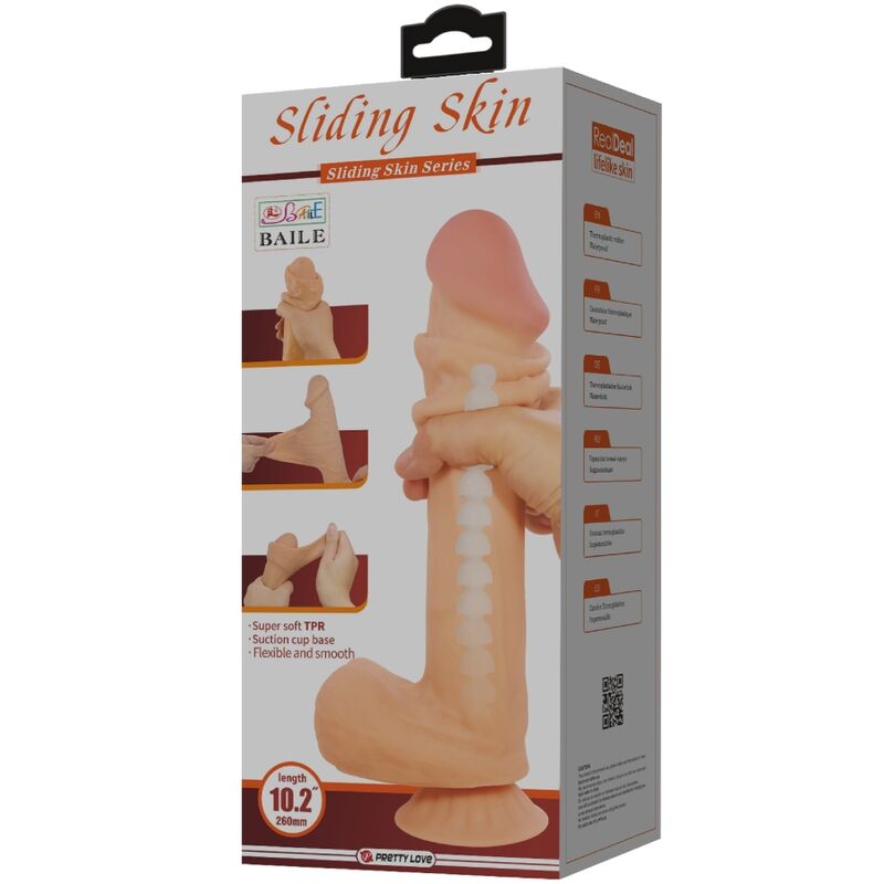 Realistic Sliding Skin Dildo 26cm