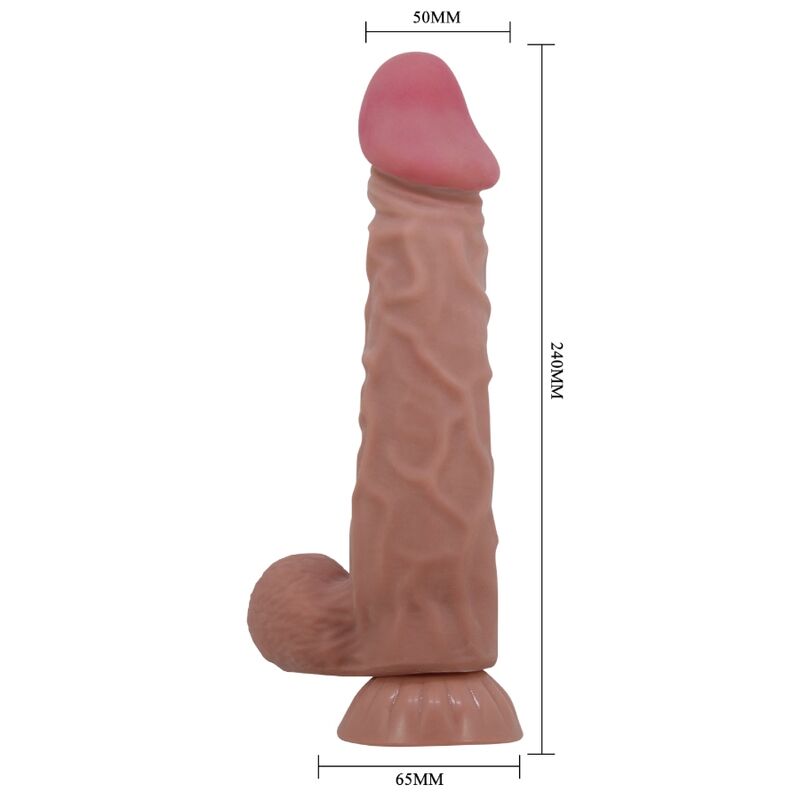 Sliding Skin Realistic Dildo w/ Suction Cup
