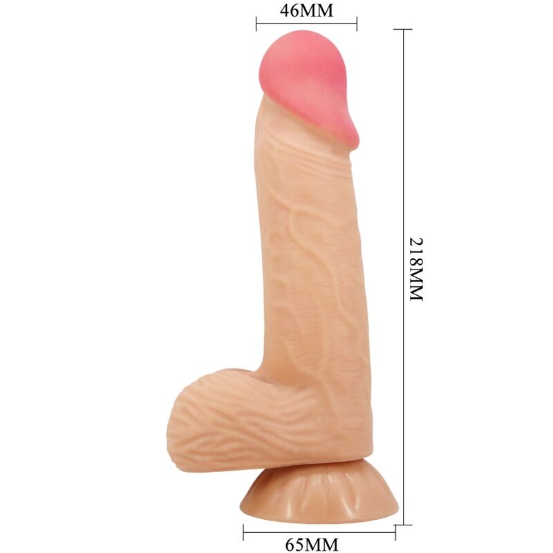 Realistic Sliding Skin Dildo with Suction Cup